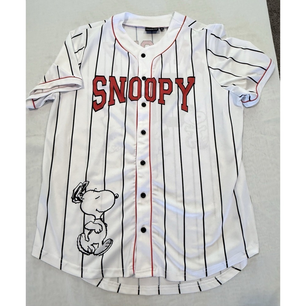 Peanuts Snoopy Baseball Jersey #50 Adult XL. A4 - Picture 1 of 7